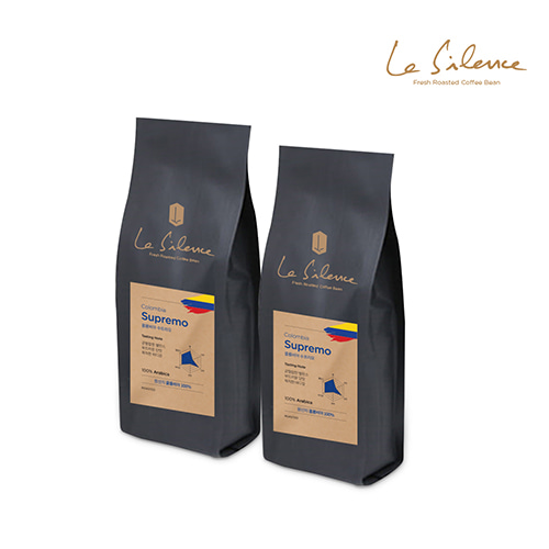 콜롬비아 수프리모 200g+200g 원두 커피